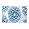 World Rug Gallery Modern Floral Circles Design 2' x 3' Blue Area Rug 9099BLUE2X3 - alternate 5